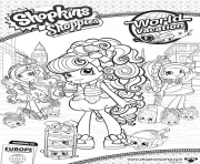 Coloriage Shopkins Shoppies Cute Vacation