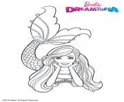 Coloriage Gulli Barbie Sirene Multicolore