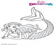 Coloriage Gulli Barbie Sirene Arc en Ciel