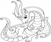 Coloriage gulli dragon superbe