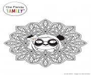 Coloriage Mandala Pandy