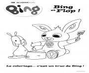 Coloriage bing et flop