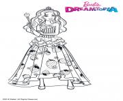 Coloriage Barbie Princesse Bonbons