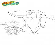 Coloriage Gulli Sharko s enerve