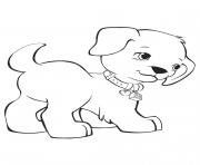 Coloriage friends chien