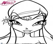 Coloriage Gulli Winx Club Musa et la musique