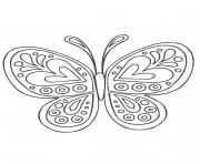 Coloriage Mandala papillon