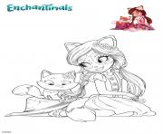 Coloriage Felicity et Flick Enchantimals