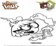 Coloriage Gulli Lisa de Bienvenue chez les Loud Gulli