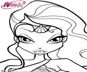 Coloriage Gulli Winx Club Layla et les fuides