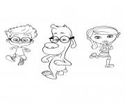 Coloriage Gulli MrPeabody Sherman Penny Sherman et Mr Peabody