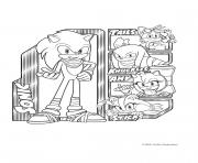 Coloriage Gulli Sonic et son equipe