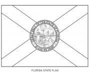 Coloriage florida drapeau Etats Unis