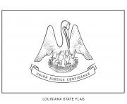 Coloriage louisiana drapeau Etats Unis