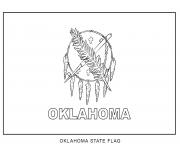 Coloriage oklahoma drapeau Etats Unis