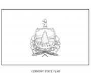 Coloriage vermont drapeau Etats Unis