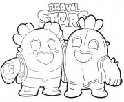 Coloriage Cactus Love Brawl Stars