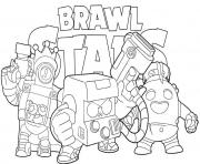 Coloriage Brawler Brawl Stars