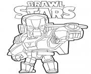 Coloriage Mecha Bo Brawl Stars Game