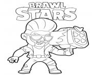 Coloriage Hot Rod Brock Brawl Stars