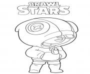 Coloriage Leon Brawl Stars