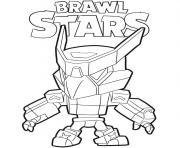 Coloriage Mecha Crow Brawl Stars Game