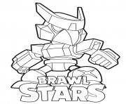 Coloriage Mecha Crow Brawl Stars