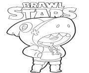 Coloriage Shark Leon Brawl Stars