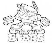 Coloriage Mech Crow Brawl Stars