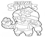 Coloriage Pirate Gene Brawl Stars