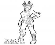 Coloriage Dark Red Knight from Fortnite season 10