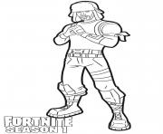 Coloriage Yuletide Ranger skin from Fortnite