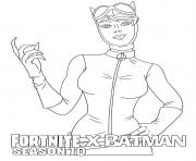 Coloriage Catwoman Fortnite Batman Season 10