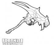 Coloriage Pickaxe from Fortnite Season 8