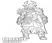 Coloriage Ragnarok skin from Fortnite