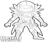 Coloriage Raven Fortnite Season 3