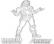 Coloriage Starlord Fortnite Avengers Endgame