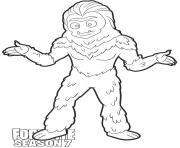 Coloriage Trog skin from Fortnite Season 7