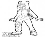 Coloriage Onesie skin from Fortnite Season 7