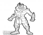 Coloriage Snowfoot skin from Fortnite Season 7