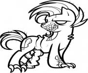 Coloriage My little pony zombie