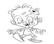 Coloriage enfant zombie bebe