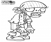 Coloriage plant zombie