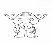 Coloriage Yoda