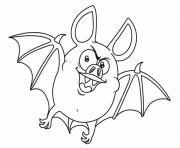 Coloriage chauve souris vampire