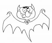 Coloriage chauve souris diable