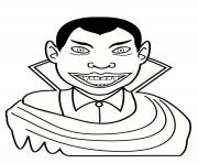 Coloriage vampire se nourrit de chair