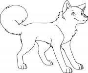 Coloriage chien husky adorable