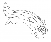 Coloriage pokemon epee et bouclier formes de galar lineon de galar