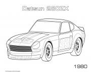 Coloriage Datsun 280zx 1980